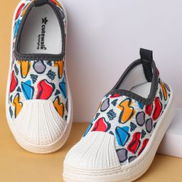 Cute Walk by Babyhug Slip On Casual Shoes with Abstract Print - Blue-image-80