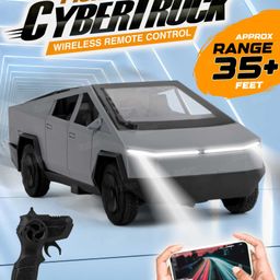 Fiddlerz Remote Control Car for kids 1:14 Scale RC Truck with Bluetooth App Control Lights and Sound Rechargeable Battery Multi-Directional RC Toy Car For Boys and Girls (Black)-28