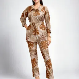 Moda Rapido Printed Shirt & Trousers Co-Ords-image-121