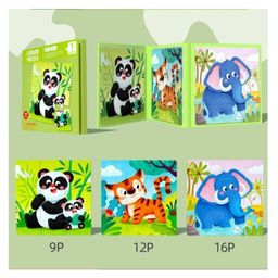 Happy Hues 3 in 1-Magnetic Animals Jigsaw Puzzles for Kids- 27 Piece Travel Puzzles Book for Toddlers image 2