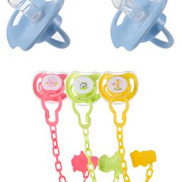 COZY VIBES Soothing Pacifiers Made Silicone Material Without Bisphenol A, With Dust Covers And Anti Drop Chains- PACK OF 1 - COLOR MAY VARY image 3
