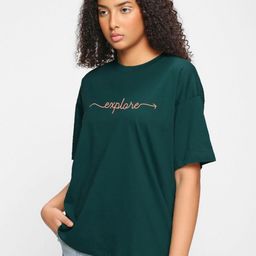 TOGS & TERRE Women Typography Printed Organic Cotton T-shirt-picture-22