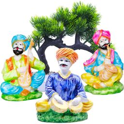 Aura White 4 Pieces Religious Idol Showpiece-image-6