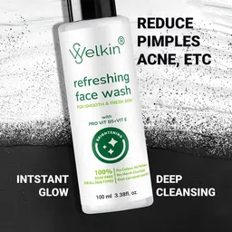 WELKIN Set Of 2 Refreshing Face Wash With Vitamin E - 100 ml Each image 3