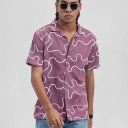 Snitch Men Boxy Opaque Printed Casual Shirt-image-70