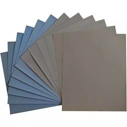 Sarrah 228.6x279.4 mm (9x11 inch) 7000 High Grit ‎Metal, Silicon Carbide Wet & Dry Assortment Sandpaper Sheet (Pack of 5)-image-83
