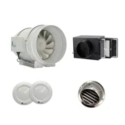Astberg 200 mm (8 inch) Alloy Steel, Polyvinyl Chloride White, Grey & Black Air Filtration Combo-picture-21
