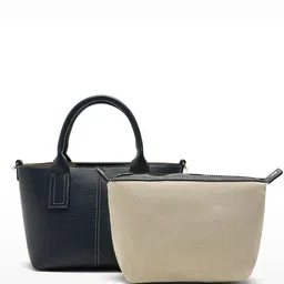 PARFOIS Textured Structured Handheld Bag with Pouch-11