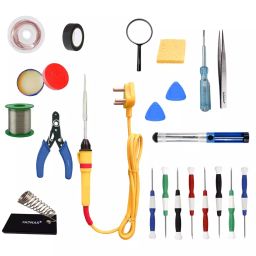 Fadman 14 In 1 Type-4 Soldering Kit with Mobile Opener 25 W Corded Flat Copper, Iron & Nickle Tip-29