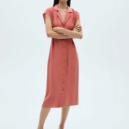 MANGO Midi Blazer Dress with Bow Detail-image-58