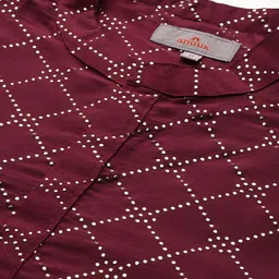 Anouk Printed Regular Mukaish Kurta with Trousers image 2