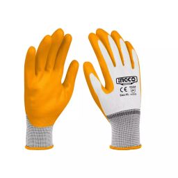 Ingco Nitrile Rubber Safety Gloves Size XL for Working in Oil Environments, HGNG04 (Pair of 1)-image-8