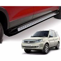 Auto Pearl Stainless Steel Smart Side Guard Footsteps Compatible For Tata Safari Storme-33
