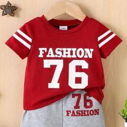 CUTEVIBE Kids Red Clothing Set-image-5