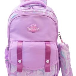 Toyshine Star High School College Backpacks for Teen Girls Boys Lightweight Bag -Purple Height 18 Inch-image-4