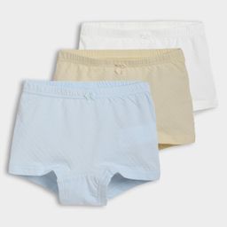 Mi Arcus Cotton Spandex Pack Of 3 Solid Briefs - Multi Colour-image-18
