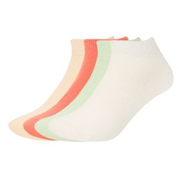 SOCKSXPRESS Cotton Pack Of 4 Solid Socks - White Red Green & Pink-image-14
