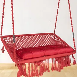 Swingzy Red Premium Double Seater Hammock Swing-10