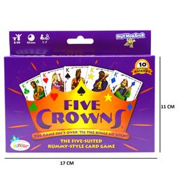 Awestuffs Five Crowns Card Game Rummy Style Card Game Family Game Party Game image 3