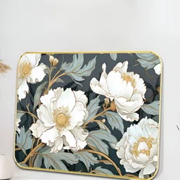 Myntra Elegant Homes Grey & White 1 Piece Wood Floral and Botanical Wall Paintings-14
