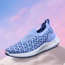 NEEMANS Women Woven Design Round Toe Mesh Slip-On Sneakers-image-96