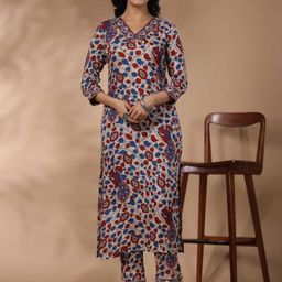 Dhibha Women Ethnic Motif Printed Co-ord Set-picture-41