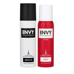 Envy Set of 2 Deodorants - Men Absolute 115g + Women Pout 99g-35