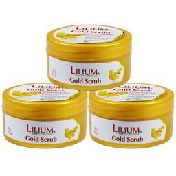 Lilium Set Of 3 Gold Face Scrub 200ml-48