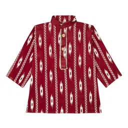 BAESD Boys Ethnic Motifs Printed Regular Kurta with Dhoti Pants image 2