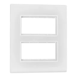 Legrand Cover Plate with Support Frame Allzy White 2*4 Module Vertical, 6813 06 (Pack of 5)-32