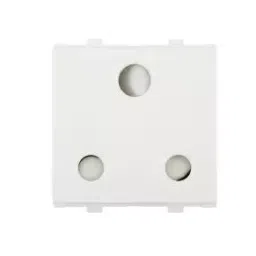 Anchor Penta 16A White Penta Modular3 Pin Socket 65204-24