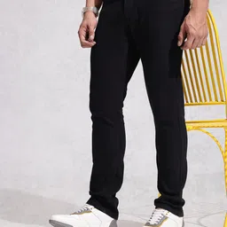 WROGN Men Straight Fit Stretchable Jeans-picture-8