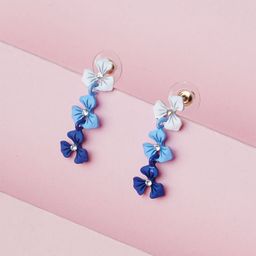 Bishty Fashion Floral Shaped Drop Earrings-image-93