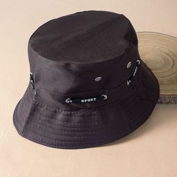 Golden Peacock Men Brown Solid Bucket Hat-2