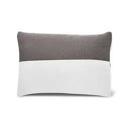 wakefit White & Grey Colourblocked Rectangular Sleeping Pillow-34