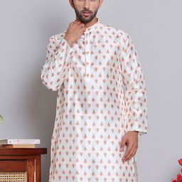 Jompers Floral Printed Mandarin Collar Straight Kurta-picture-15