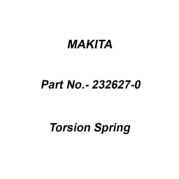 Makita Torsion Spring Size 9 for DVC560, Part No 232627-0-47