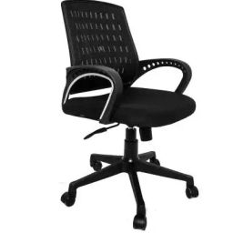 Augastra A013 Black Medium Backrest Mesh Microfiber Office Executive Non-Ergonomic Chair-image-71