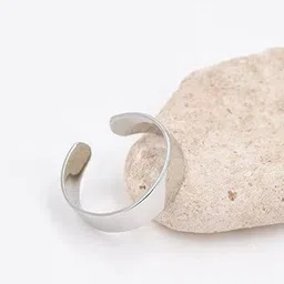 Uniqon Open-Cuff Silver Adjustable Knuckle Finger Band Ring-image-73