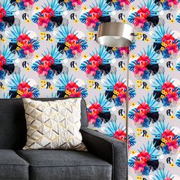 ArtzFolio Printed UV-Resistant Anti-Bacterial Watercolor Tropical Flowers Peel & Stick Wallpaper-image-98