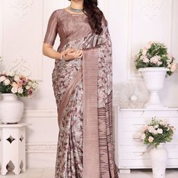 KALINI Floral Silk Blend Half and Half Saree-image-71