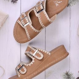 Jove Women Open Toe Flats-28