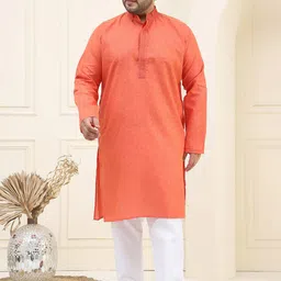 SOJANYA PLUS Plus Size Woven Design Pure Cotton Kurta with Pyjama-32