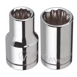 Mansarovar 12.5 mm Drive Bi Hex Socket Chrome Vanadium Steel Hardened and Tempered 27 mm, No.705-37