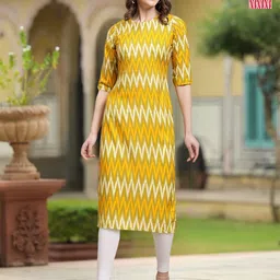 Moda Rapido Women Ethnic Motifs Printed Crepe Kurta-image-32
