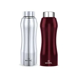 Speedex Maroon & Silver 2 Pieces Stainless Steel Water Bottle - 1000 ml Each-image-23