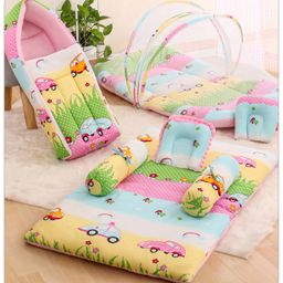 Babyhug Premium Bedding Super Saver Combo Parkland Print Set of 3  - Multicolour-4