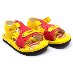 Beanz Unisex Supples Velcro Sandals - Red Yellow-image-49