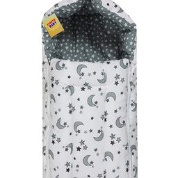 Fareto Cotton Sleeping Bag For New Born - Grey-image-45