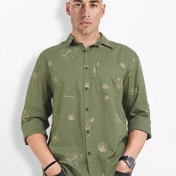 The Roadster Life Co. Men Conversational Printed Pure Cotton Relaxed Fit Casual Shirt-image-97
